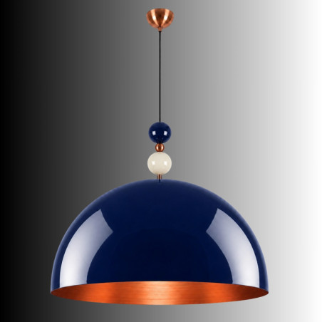 Suspension - E27 - 60 x 60 x 116 cm - Bleu Marine