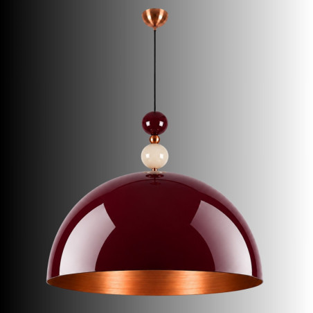 Suspension - E27 - 60 x 60 x 116 cm - Bordeaux