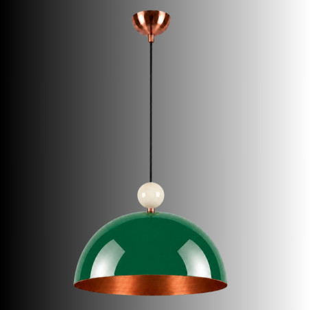 Suspension - E27 - 40 x 40 x 106 cm - Vert Foncé