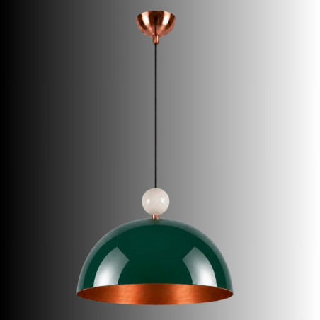Suspension - E27 - 40 x 40 x 106 cm - Vert Foncé