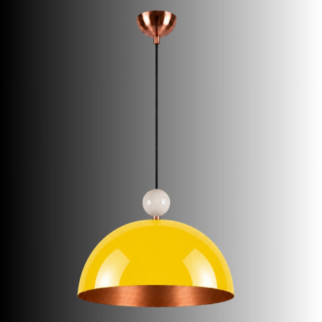 Suspension - E27 - 40 x 40 x 106 cm - Jaune