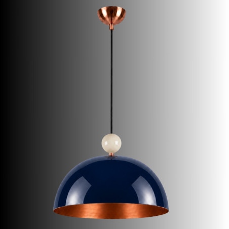 Suspension - E27 - 40 x 40 x 106 cm - Bleu Marine