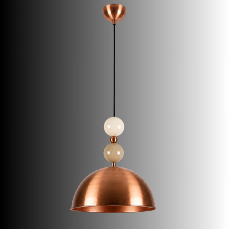 Suspension - E27 - 31 x 31 x 102 cm - Cuivré
