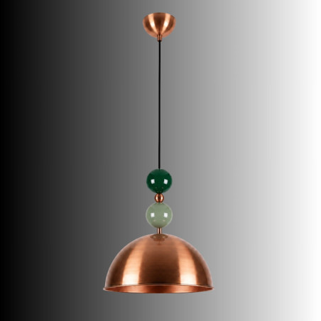 Suspension - E27 - 31 x 31 x 102 cm - Cuivré
