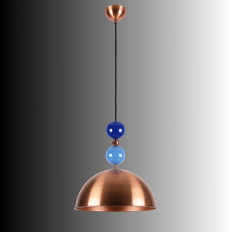 Suspension - E27 - 31 x 31 x 102 cm - Cuivré