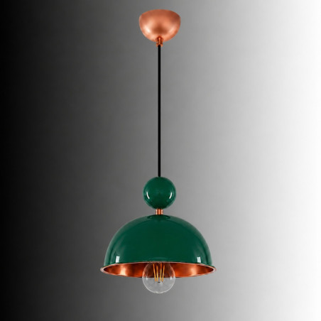 Suspension - E27 - 21 x 21 x 105 cm - Vert Clair