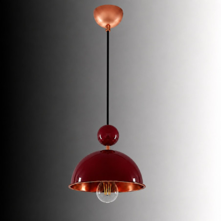 Suspension - E27 - 21 x 21 x 105 cm - Bordeaux
