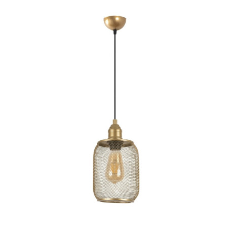 Suspension - E27 - Ø 15 cm - H 32 à 111 cm - Doré