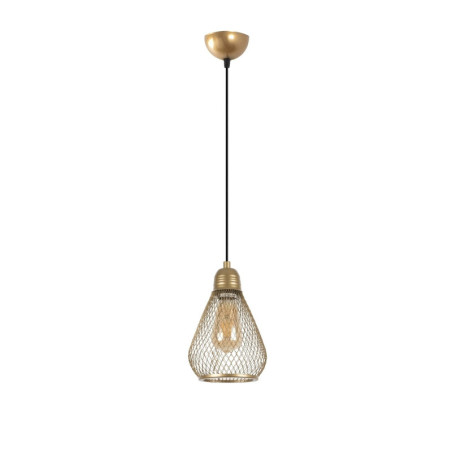 Suspension - E27 - Ø 15 cm - H 30 à 109 cm - Doré