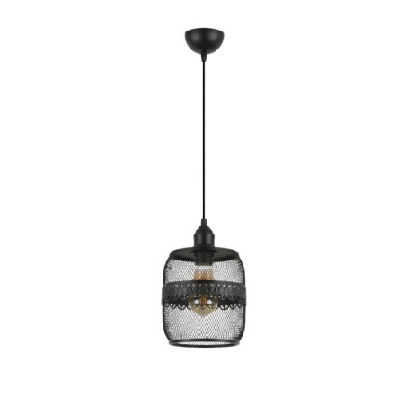 Suspension - E27 - Ø 18 cm - H 32 à 111 cm - Noir