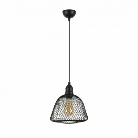 Suspension - E27 - Ø 23 cm - H 29 à 108 cm - Noir