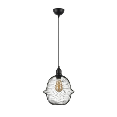 Suspension - E27 - Ø 24 cm - H 35 à 114 cm - Noir