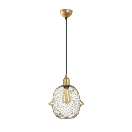 Suspension - E27 - Ø 24 cm - H 35 à 114 cm - Doré