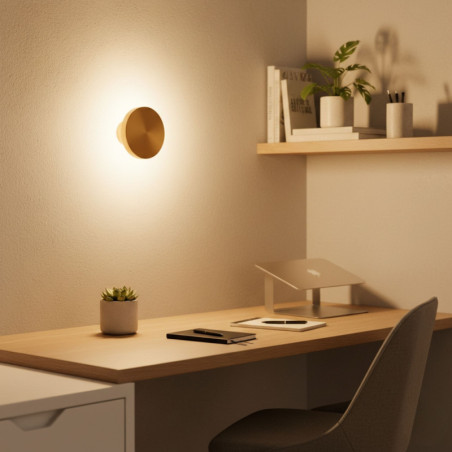 Applique Murale LED 5 W - 3000 K - 20 x 20 x 5 cm - Effet Vieilli