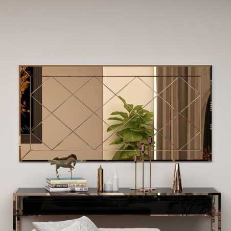 Miroir Mural - 60 x 120 cm - Bronze