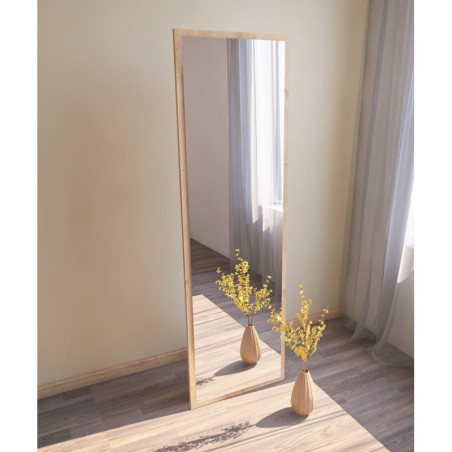 Miroir Sur Pied - 50 x 160 cm - Naturel