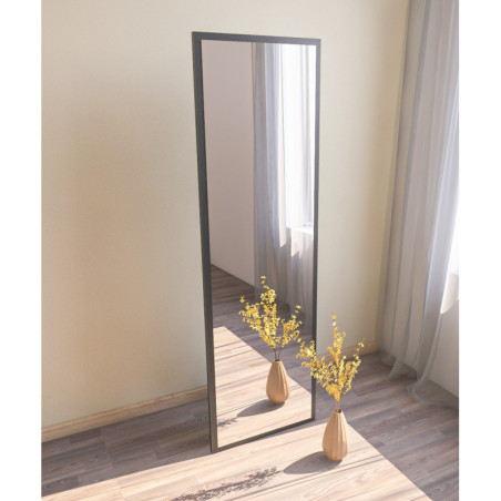 Miroir Sur Pied - 50 x 160 cm - Noir