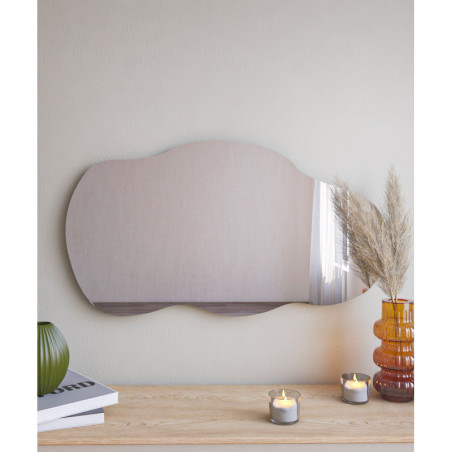 Miroir Mural pour Commode - 40 x 72 cm - Noir