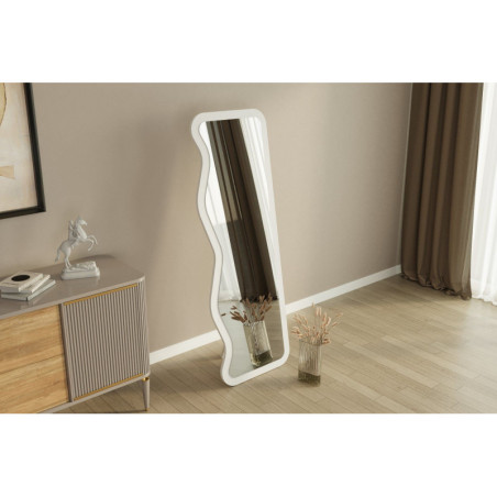 Miroir Plein Pied - 50 x 160 cm - Blanc