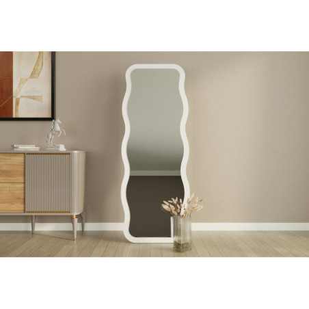 Miroir Plein Pied - 50 x 160 cm - Blanc