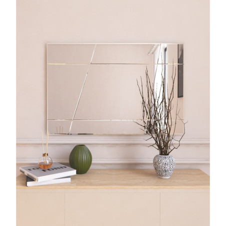 Miroir Mural pour Commode - 50 x 75 cm - Blanc