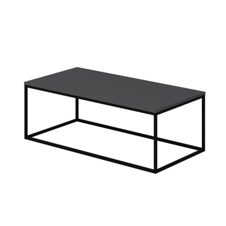 Table Basse - Structure Métal - 120 x 42 x 60 cm - Anthracite