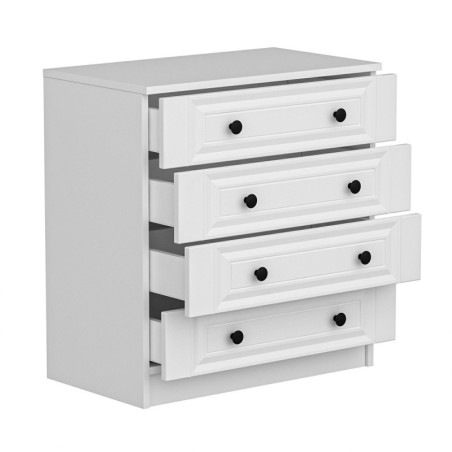 Commode - Avec Étagères - 72 x 77 x 42 cm - Blanc
