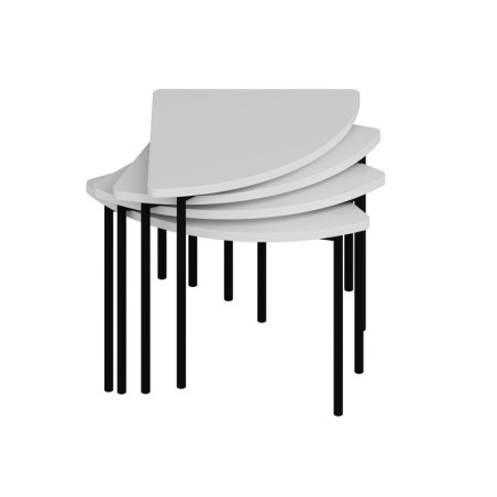 Table Basse - 90 x 42 x 42 cm - Blanc