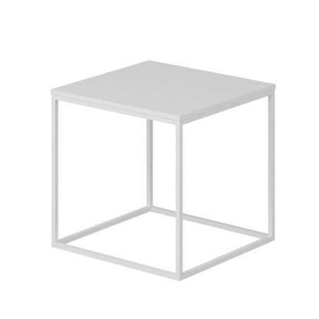 Table d'Appoint - 52 x 50 x 50 cm - Blanc