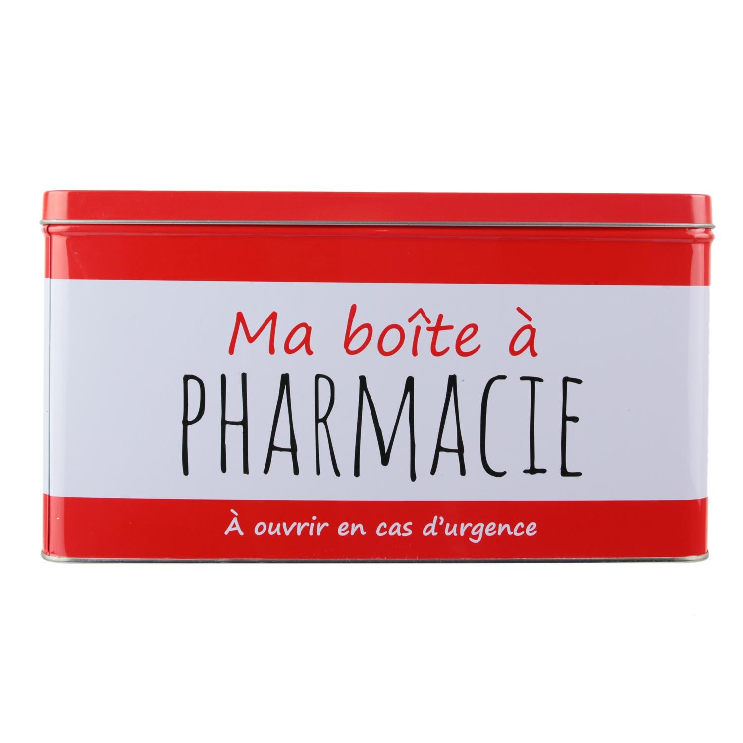 Boîte à pharmacie rouge 21x19cm MEDICINE BOX