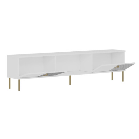 Meuble TV - 180 x 45 x 30 cm - Blanc