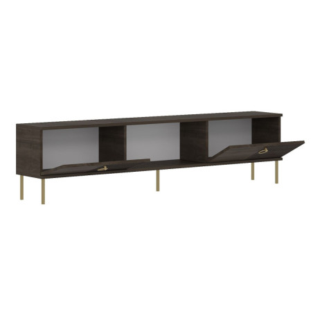 Meuble TV - 180 x 45 x 30 cm - Décor Noyer