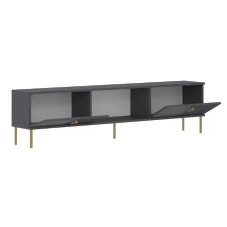 Meuble TV - 180 x 45 x 30 cm - Anthracite