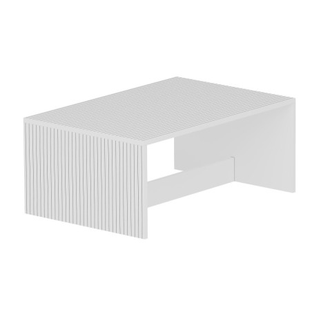 Table Basse - 90 x 41 x 60 cm - Blanc