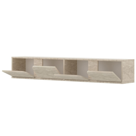 Meuble TV - 180 x 30 x 30 cm - Décor Travertin