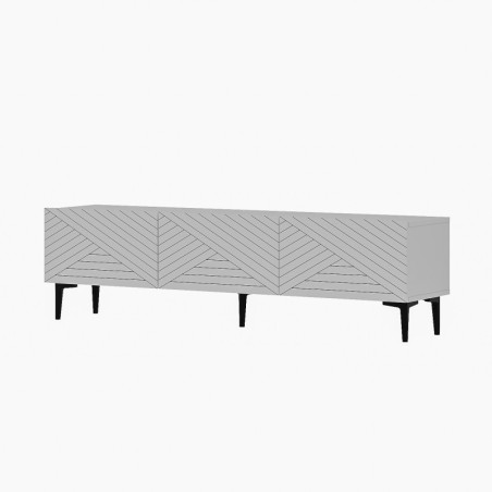 Meuble TV - 160 x 44 x 31 cm - Blanc