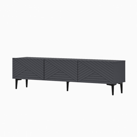 Meuble TV - 160 x 44 x 31 cm - Anthracite