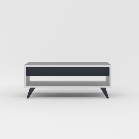 Table Basse - 90 x 38 x 60 cm - Blanc