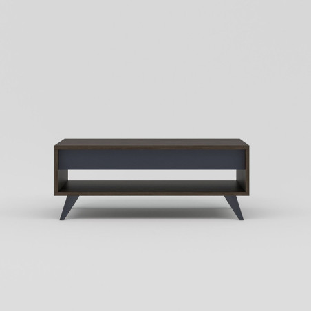 Table Basse - 90 x 38 x 60 cm - Décor Noyer