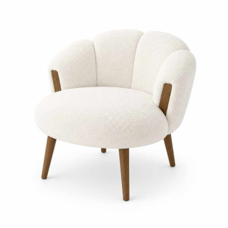 Fauteuil - 72 x 102 x 65 cm - Blanc