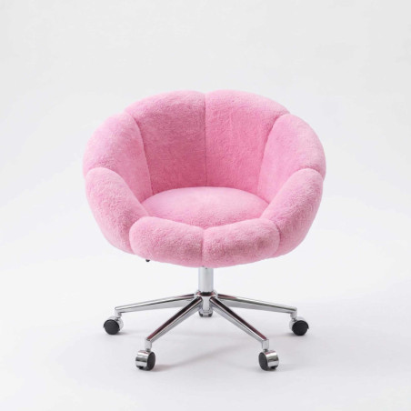 Fauteuil - 72 x 86 x 62 cm - Rose Clair