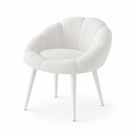 Fauteuil - 70 x 82 x 65 cm - Blanc