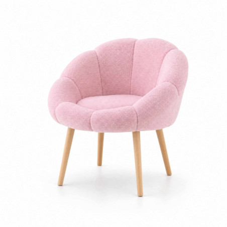 Fauteuil - 70 x 82 x 65 cm - Rose