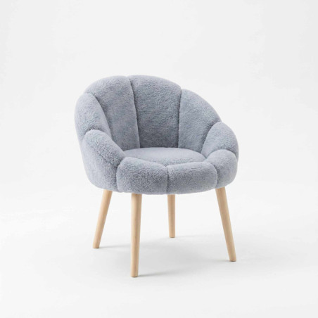 Fauteuil - 70 x 82 x 65 cm - Gris