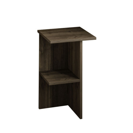 Table de Chevet - 36 x 60 x 36 cm - Décor Noyer