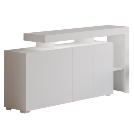 Console - Avec LED - 170 x 80 x 35 cm - Blanc