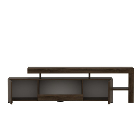 Meuble TV - Avec LED - 192 x 53 x 37 cm - Décor Noyer