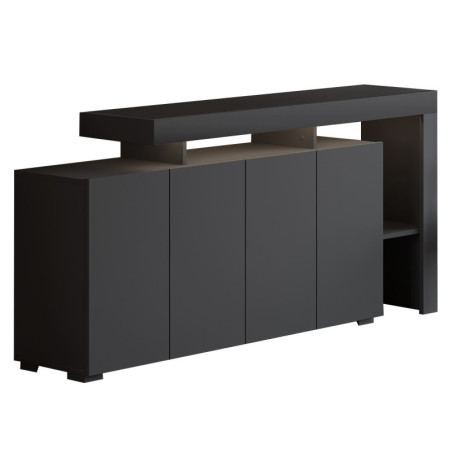Console - Avec LED - 170 x 80 x 35 cm - Anthracite