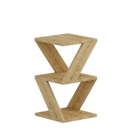 Table d'Appoint - 30 x 50 x 30 cm - Décor Chêne