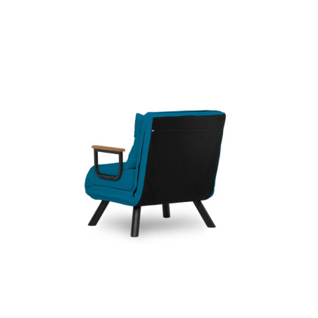 Fauteuil Convertible 1 Place - Dossier 14 Positions - Assise 67 cm - Vert Pétrole